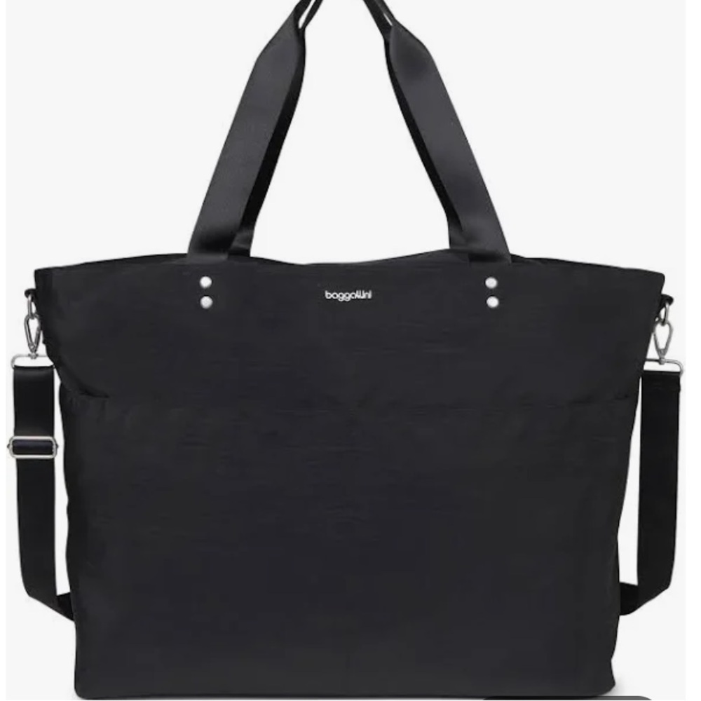 Baggallini Black Travel Tote Bag